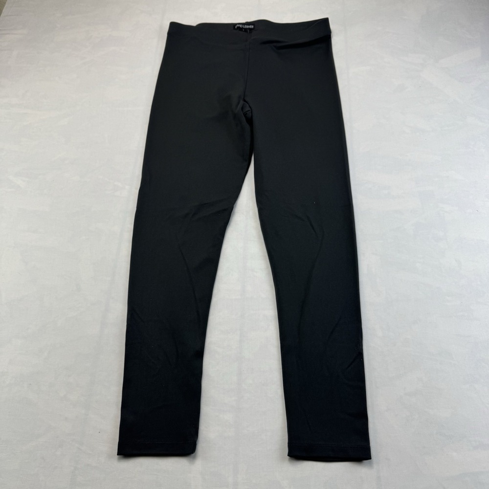 David Lerner Women's Large Black Pull On Leggings Pants Stretch
